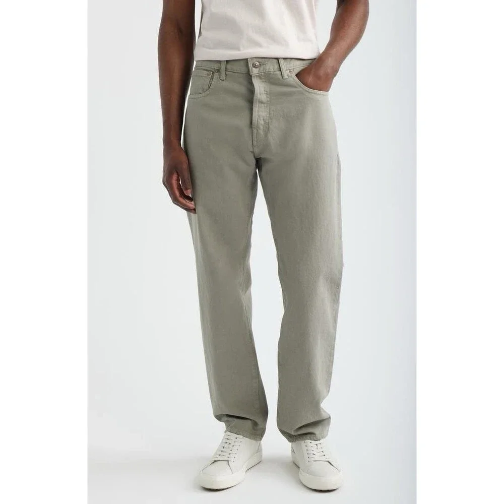 Madewell Men’s 1991 Straight Leg Jeans Washed Olive NWT Size 35/32